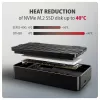 Axagon EEM2-40G USB-C 40Gbps M.2 NVMe SSD-Gehäuse, ARMORED Aluminium