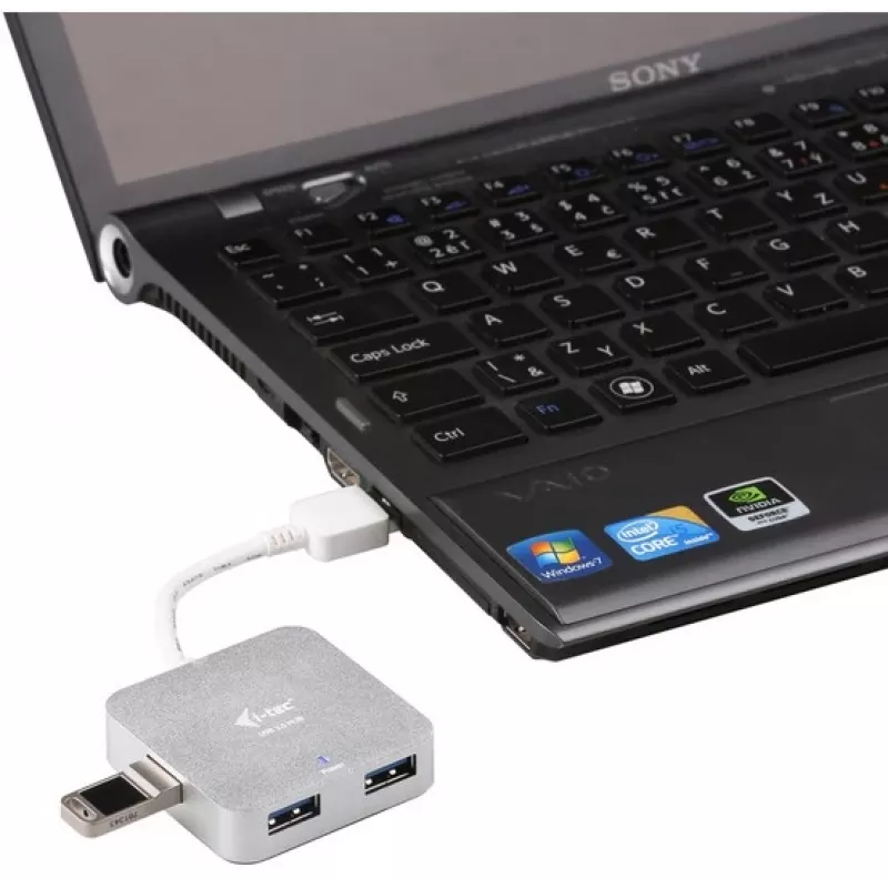i-tec Metall USB 3.0 Passiver HUB 4 Port