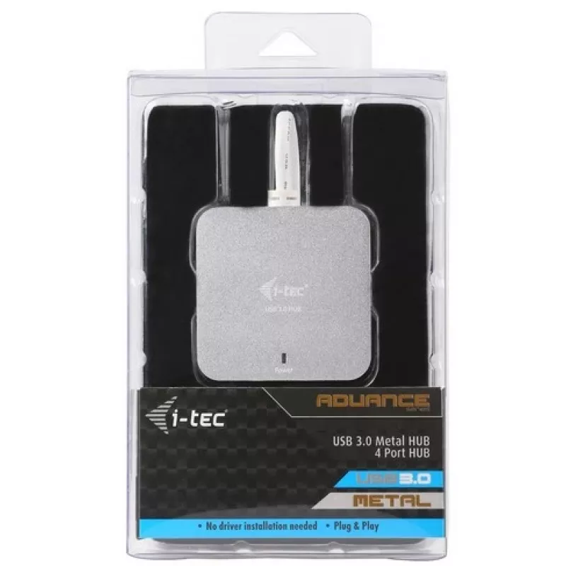 i-tec Metall USB 3.0 Passiver HUB 4 Port