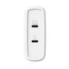 Ladegerät TRUST Maxo 100W 2-Port USB-C GaN — 100 W, 2x USB-C, 20 V max, AC, innen, 2 m Kabel, weiß