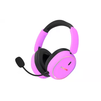 HATOR Phoenix 2 kabelloses Headset Kabel & Kabellos Head-Band Gaming USB Typ-C / USB Typ-A Bluetooth Violett