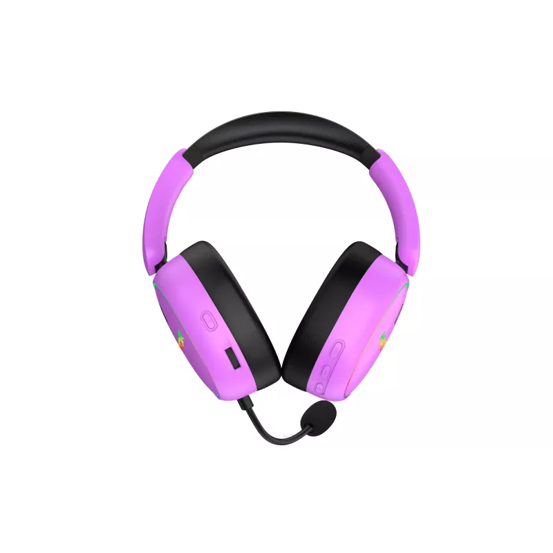 HATOR Phoenix 2 kabelloses Headset Kabel & Kabellos Head-Band Gaming USB Typ-C / USB Typ-A Bluetooth Violett