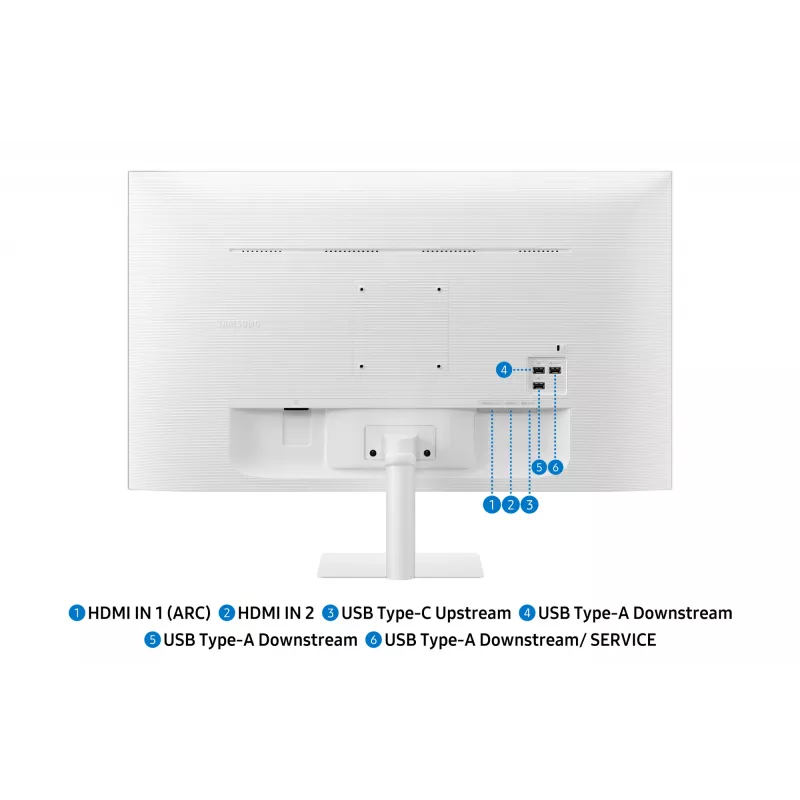 Samsung M7 M70F Computermonitor 81,3 cm (32 Zoll) 3840 x 2160 Pixel 4K Ultra HD LED Weiß