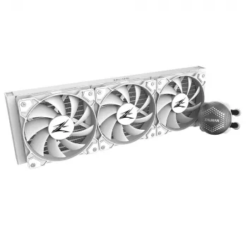 Zalman ALPHA36 White CPU-Flüssigkeitskühler 360-mm-Radiator 3 x 120-mm-Lüfter ARGB-Pumpe Dual-Prozessor All-in-One-Flüssigkeitskühler 12 cm