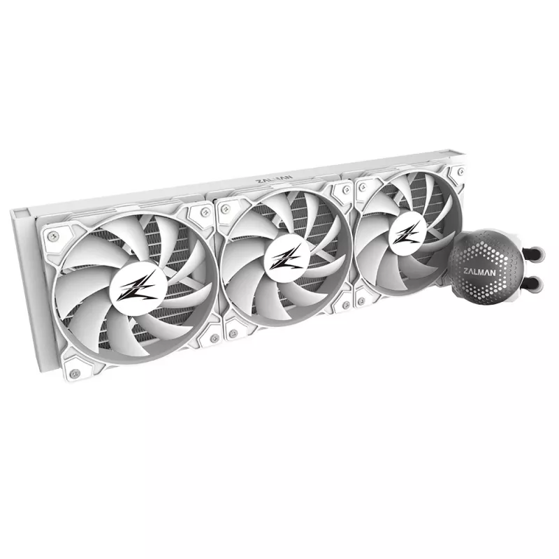 Zalman ALPHA36 White CPU-Flüssigkeitskühler 360-mm-Radiator 3 x 120-mm-Lüfter ARGB-Pumpe Dual-Prozessor All-in-One-Flüssigkeitskühler 12 cm