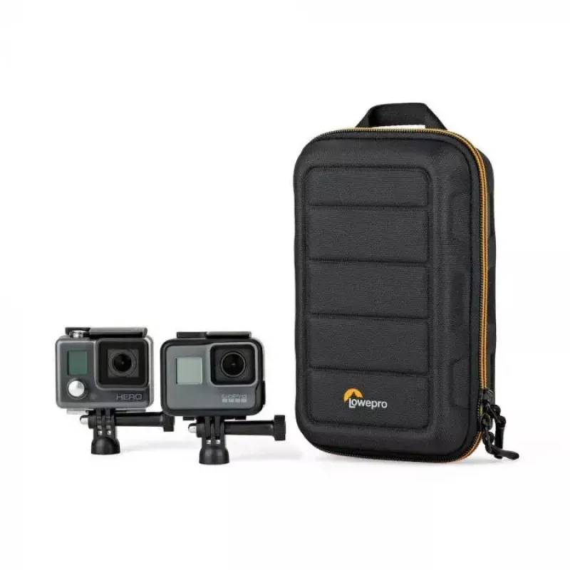 Kameratasche Lowepro HARDSIDE CS 60 — Hartschalentasche, kompakt, 140×85×227 mm, schwarz/orange