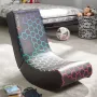 Konsolen-Gaming-Stuhl x rocker Neo Hex Edition — gepolsterte Sitzfläche und Rückenlehne, Breite 410 mm, Tiefe 855 mm, Höhe 650 mm