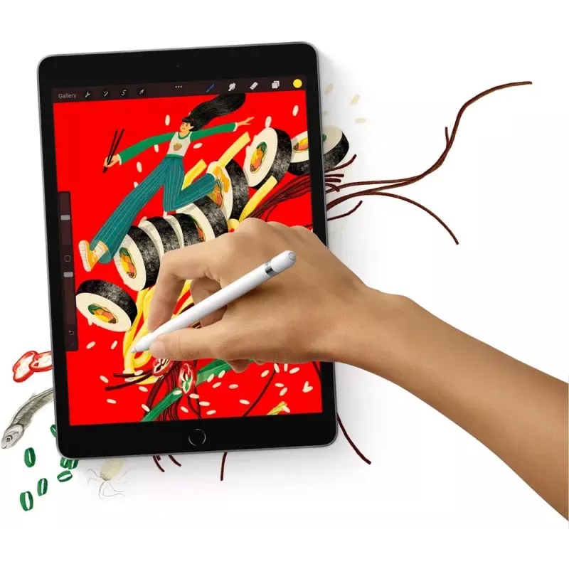 Tablet Apple iPad 10,2 Zoll (25,9 cm) 256 GB WLAN (802.11ac) A13, iPadOS 15, Grau, 8 MP/12 MP