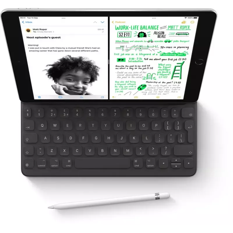 Tablet Apple iPad 10,2 Zoll (25,9 cm) 256 GB WLAN (802.11ac) A13, iPadOS 15, Grau, 8 MP/12 MP