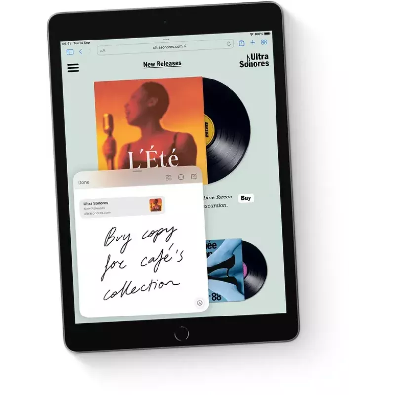 Tablet Apple iPad 10,2 Zoll (25,9 cm) 256 GB WLAN (802.11ac) A13, iPadOS 15, Grau, 8 MP/12 MP