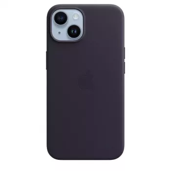 Leder-MagSafe-Hülle für Apple iPhone 14 — Violett, passend für 6,1 Zoll