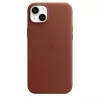 Cover Apple iPhone 14 Plus Lederhülle mit MagSafe Umber