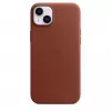 Cover Apple iPhone 14 Plus Lederhülle mit MagSafe Umber