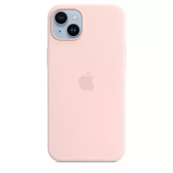 Silikon Hülle Apple iPhone 14 Plus MagSafe Chalk Pink Cover