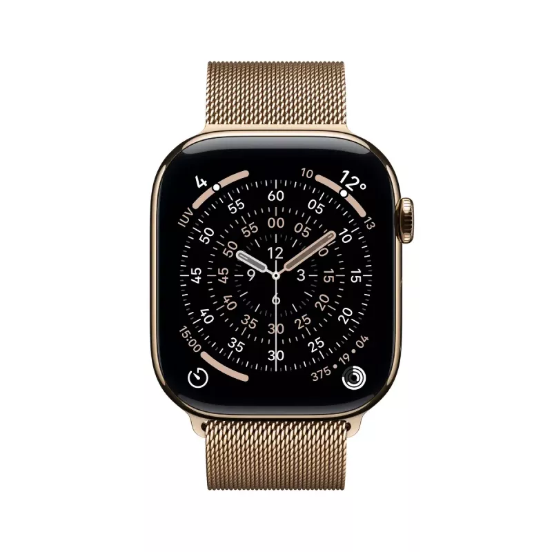 Apple Watch GPS + Cellular 46mm Gold Titan-Gehäuse Gold Milanese Loop M/L