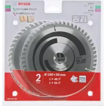Sägeblattset Bosch Optiline Wood Multi Material, Modell 2608644655