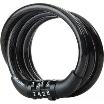 Spiralkabelschloss MASTERLOCK Coiled Cord 8143EURDPRO 120 cm — Sicherheitskabel für Geräte