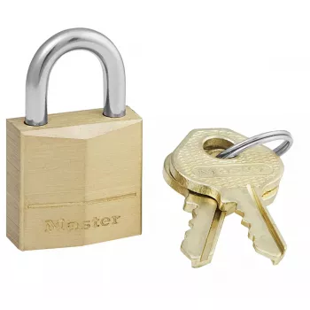 Kofferschloss MASTER LOCK 20 mm breites Vorhängeschloss mit massivem Messingkörper