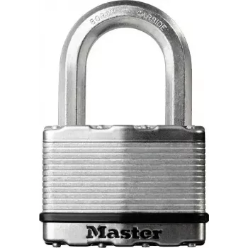 Vorhängeschloss MASTERLOCK M5EURDCC Sicherheitsstufe 9, Bügel aus gehärtetem Stahl, Messingkörper