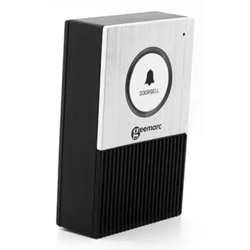 Türklingel RING Geemarc 595 U.L.E Wireless IP44 Batterie AA 50 m Reichweite Schwarz/Silber