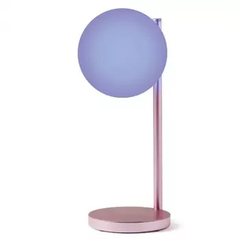 Tisch-LED-Lampe Lexon Bubble Lamp LH70LP hellrosa 15W mit kabellosem Ladegerät