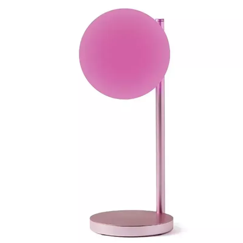 Tisch-LED-Lampe Lexon Bubble Lamp LH70LP hellrosa 15W mit kabellosem Ladegerät