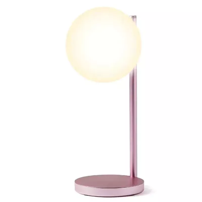 Tisch-LED-Lampe Lexon Bubble Lamp LH70LP hellrosa 15W mit kabellosem Ladegerät