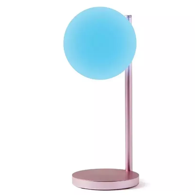Tisch-LED-Lampe Lexon Bubble Lamp LH70LP hellrosa 15W mit kabellosem Ladegerät