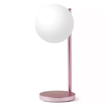 Tisch-LED-Lampe Lexon Bubble Lamp LH70LP hellrosa 15W mit kabellosem Ladegerät