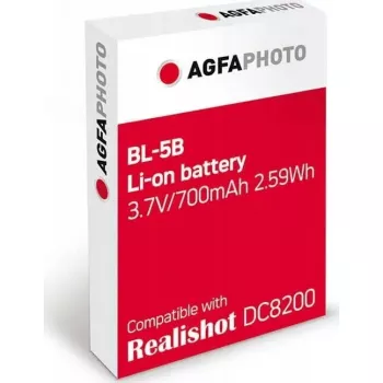 Wiederaufladbarer Kamera-Akku AgfaPhoto BL-5B (Ersatz für BL-5B) 3,7 V / kompatible Modelle