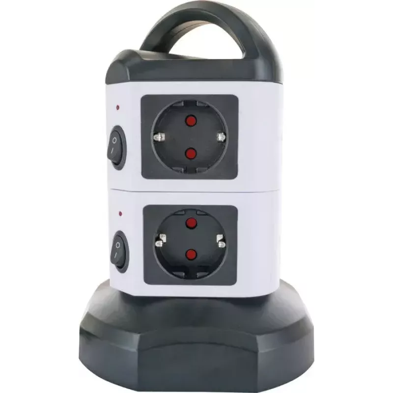 Power Extension Schwaiger STDT2718 1.8m 7 AC Outlets Indoor Schwarz White