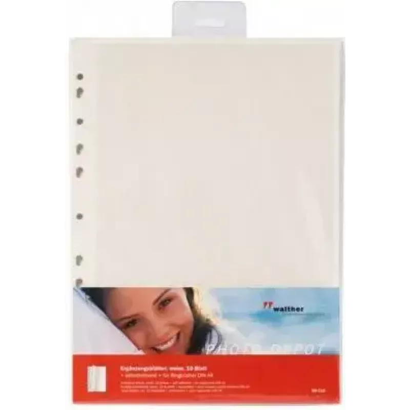 Fotopapier Walther DS118 selbstklebend weiß, 10 Blatt