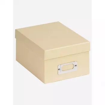 Aufbewahrungsbox Walther FB-115-H Rechteckig Papier Creme