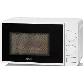 Solo-Mikrowelle Bomann MW 6014 CB — 700 W, 20 L, 245 mm Drehteller, 6 Leistungsstufen, weiß