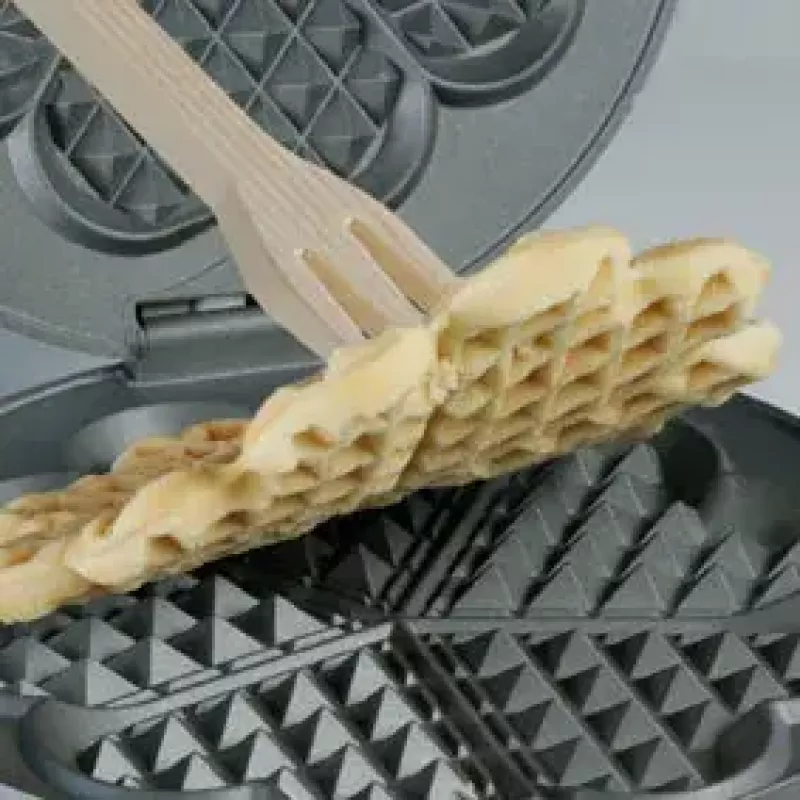 Waffeleisen Cloer 1629 5 Waffeln 930 W Schwarz Metallic