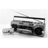 Tragbarer Kassettenspieler Soundmaster SRR80TI mit DAB+ und FM, LCD-Display, 3 W RMS, 3,5-mm-Kopfhöreranschluss, batterie-/230V-betrieben