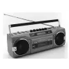 Tragbarer Kassettenspieler Soundmaster SRR80TI mit DAB+ und FM, LCD-Display, 3 W RMS, 3,5-mm-Kopfhöreranschluss, batterie-/230V-betrieben