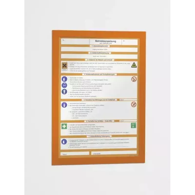 Magnetrahmen Durable DURAFRAME A4 Orange