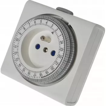 Analog-Zeitschaltuhr REV 0025020109 WS kompakt weiß — mechanischer Zeitschalter für tägliche Steuerung