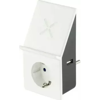 REV USB-Ladeadapter 0020870103 kabelloses Laden mit 1 Steckdose