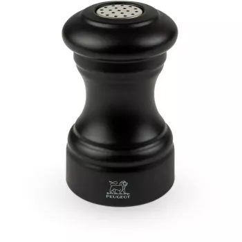 Salzstreuer PEUGEOT BISTRO Buchenholz Schwarz Matt, 9 cm
