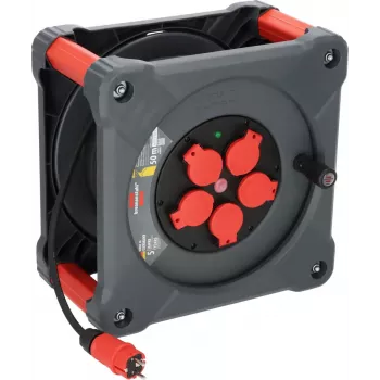 Steckdosenleiste Brennenstuhl KA 5100 5 AC-Steckdosen 50 m Schwarz Rot Silber