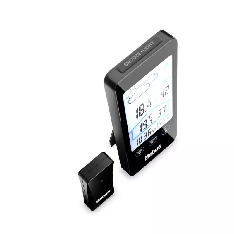 Digitale Wetterstation Mebus 11908 Schwarz