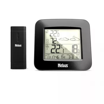 Wetterstation Mebus 40715 Funk Schwarz