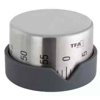 Wecker TFA-Dostmann 38.1027.10 Grau Edelstahl
