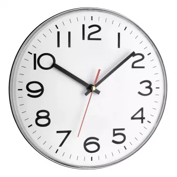 Quarzuhr TFA-Dostmann 60.3017 Circle Grau Weiß Wand Tischuhr