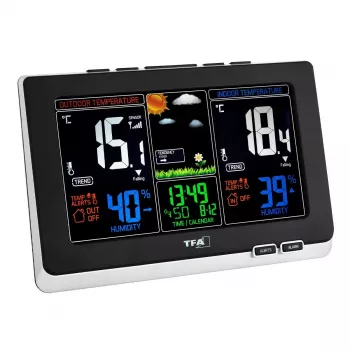 Digitale Wetterstation TFA-Dostmann 35.1129.01 Schwarz