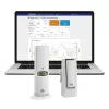 Umweltsensor tfa dostmann WeatherHub Smart Home kabellos — Feuchtigkeit & Temperatur, Wi‑Fi, Netz-/Batteriebetrieb (AA), 40×28×104 mm