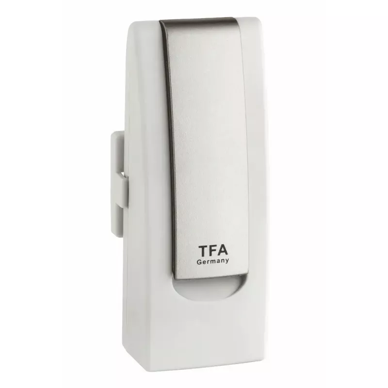 Umweltsensor tfa dostmann WeatherHub Smart Home kabellos — Feuchtigkeit & Temperatur, Wi‑Fi, Netz-/Batteriebetrieb (AA), 40×28×104 mm