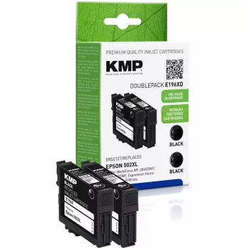 Cartridge KMP Epson Pro WF-2865DWF ers. 502XL T02W14 2 x schwarz